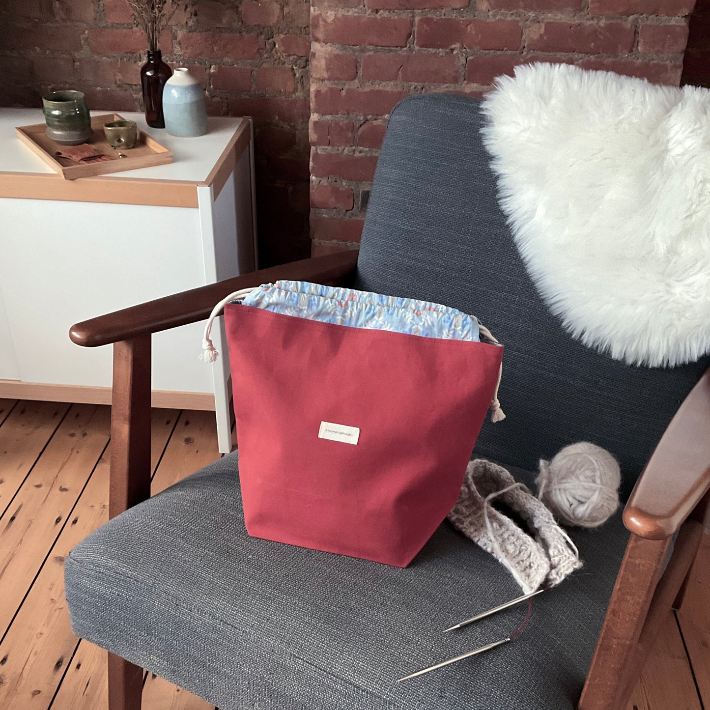 Project bag - roestrood - medium