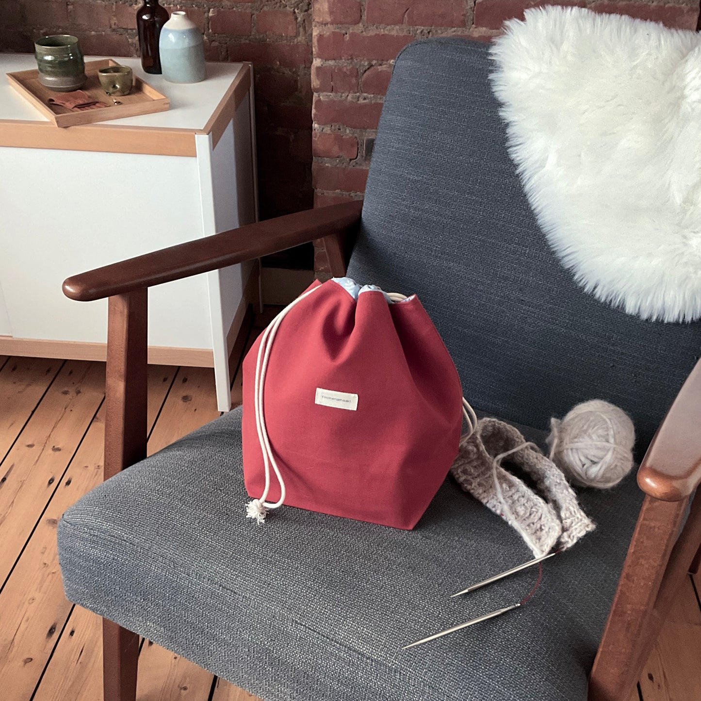 Project bag - roestrood - medium